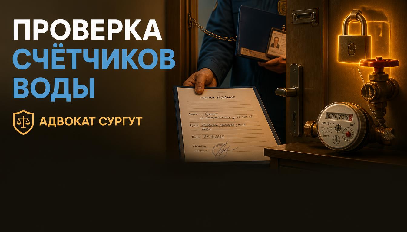 Проверка счётчиков воды: документы контролёра в Сургуте